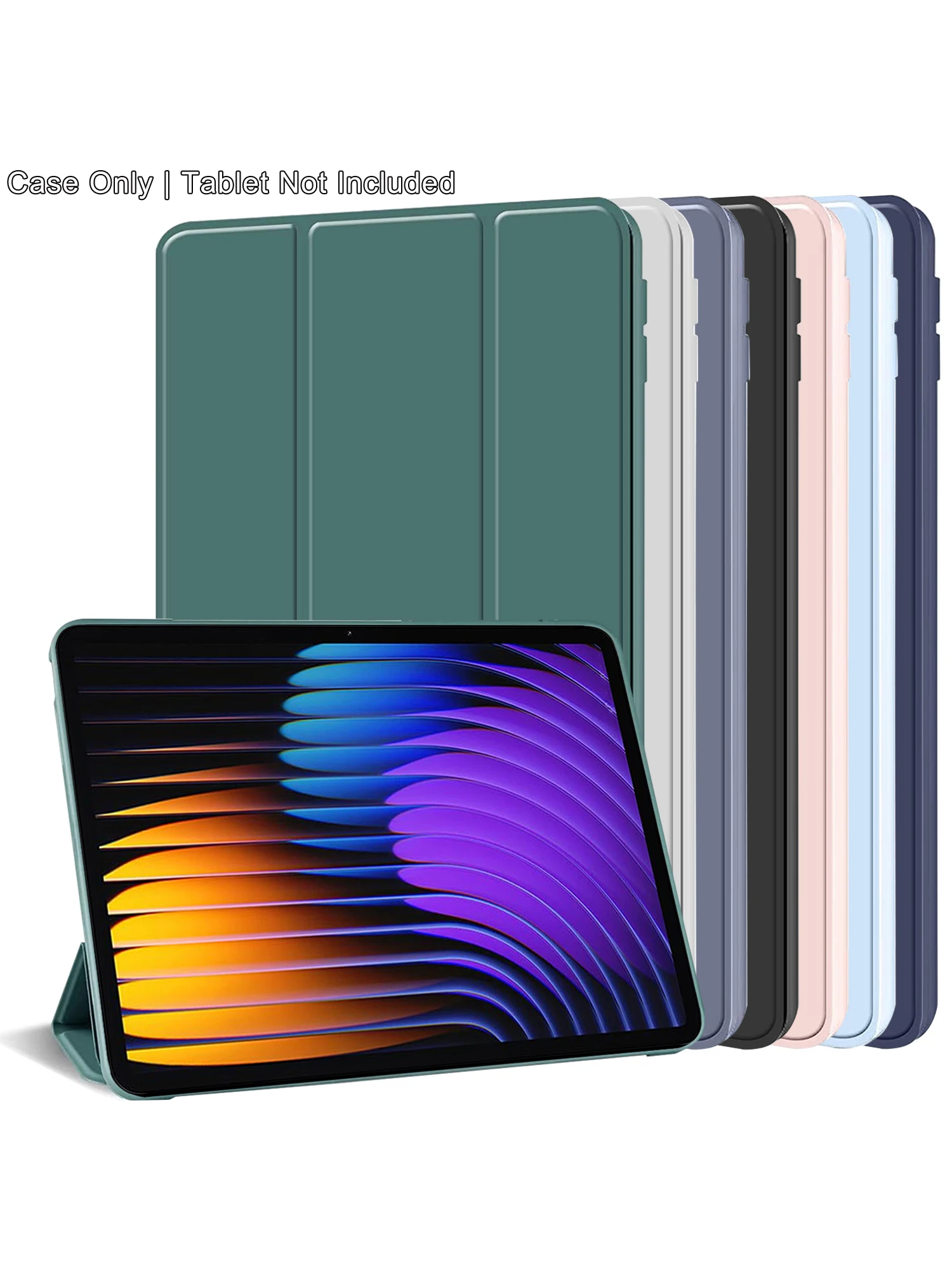 Dreifach faltbare Flip-Hülle für Xiaomi Pad 7/Pad 7 Pro 11,2 Zoll 2024, magnetischer Ständer, PU-Leder-Schutzhülle, automatische Schlaf-/Wachfunktion