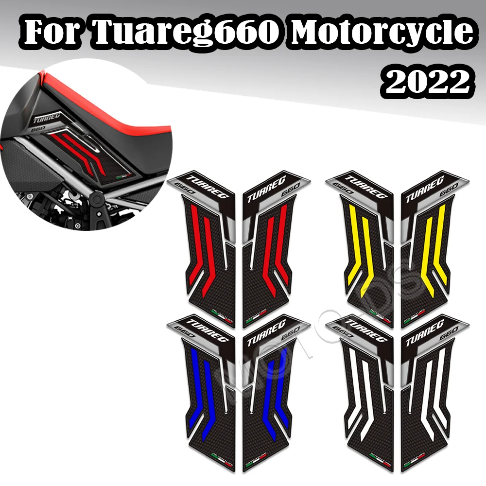 

For Aprilia Tuareg 660 2022 3D Epoxy Resin Motorcycle Tank Grips Pads Anti-Slip Knee Protection Guard Stickers Decals