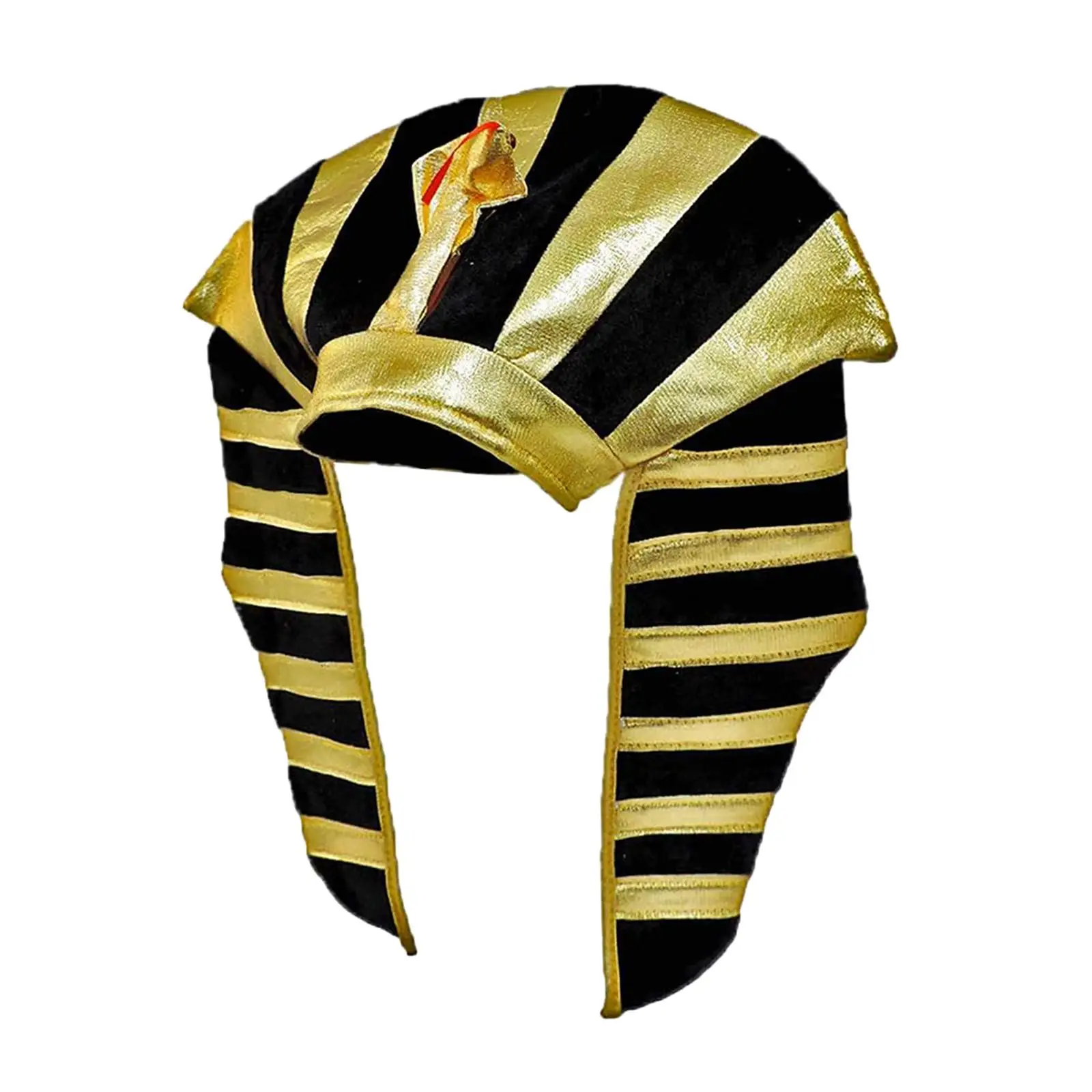 Tocado de Halloween del rey egipcio Tut, sombrero de cielo de tela satinada, recuerdos de fiesta para niños y adultos, vestido de actuación