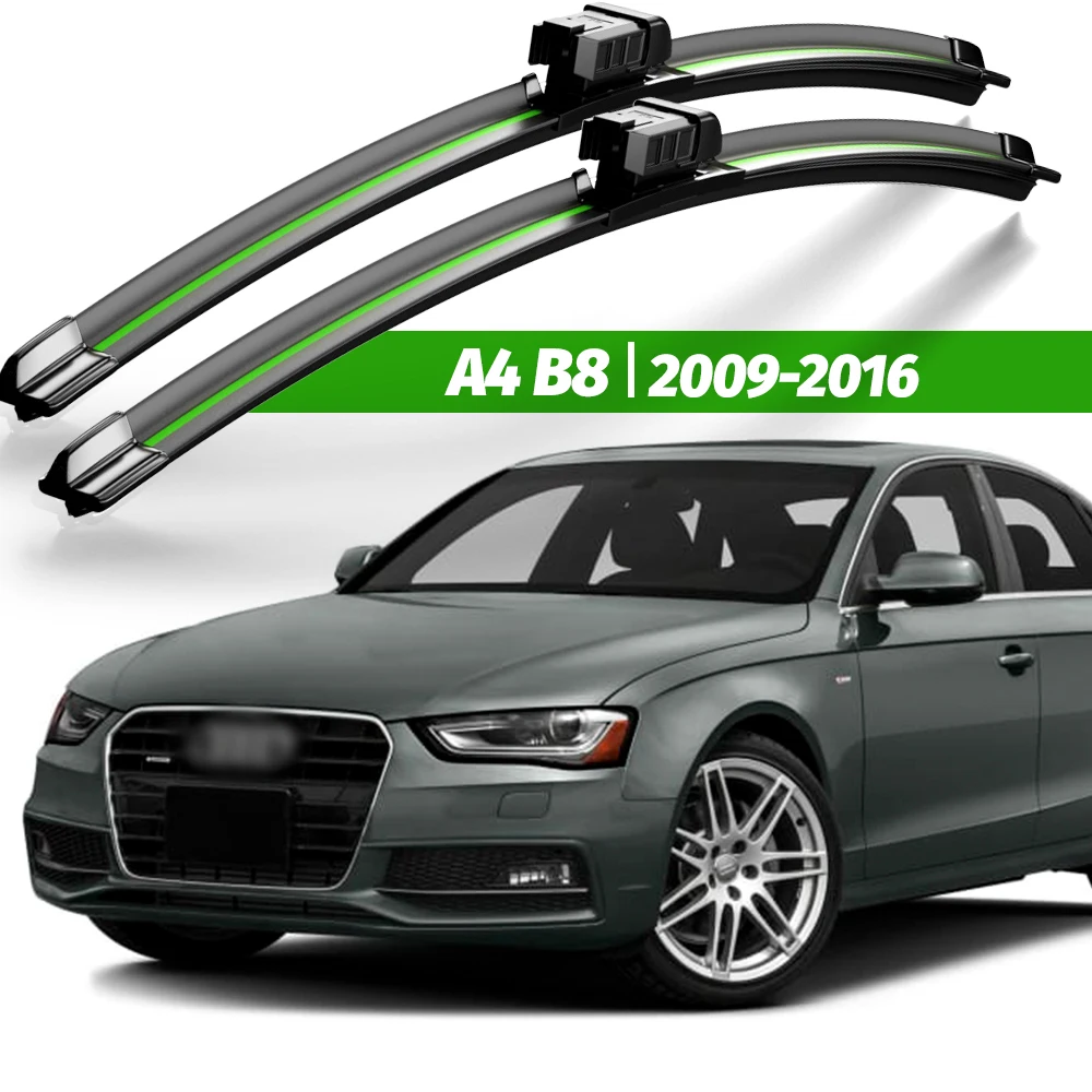 Wiper LHD Front Wiper Blades Set For Audi A4 B8 2009 - 2016 Windshield Windscreen Window Car Brushes 24\