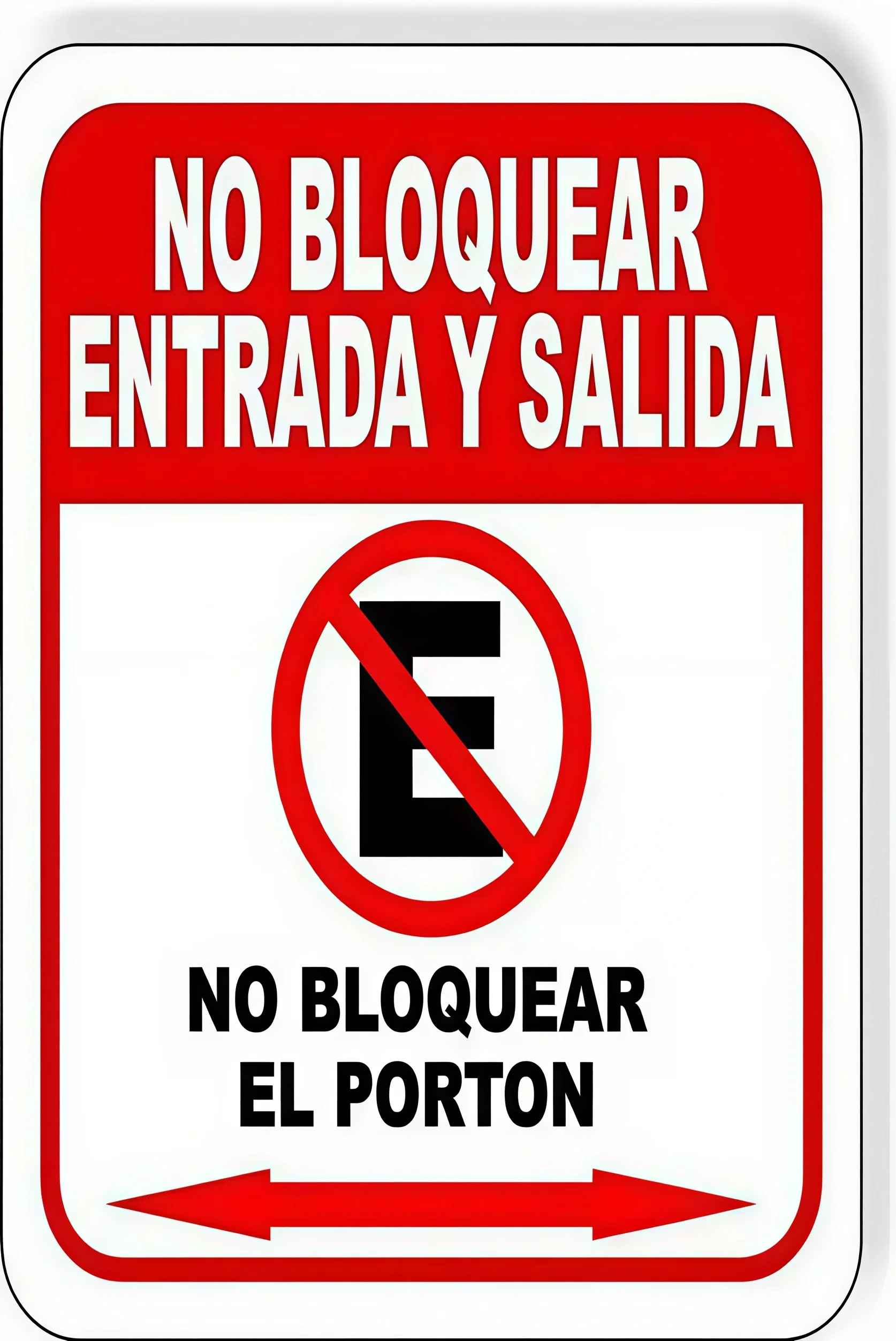 No Bloquear Entrada…