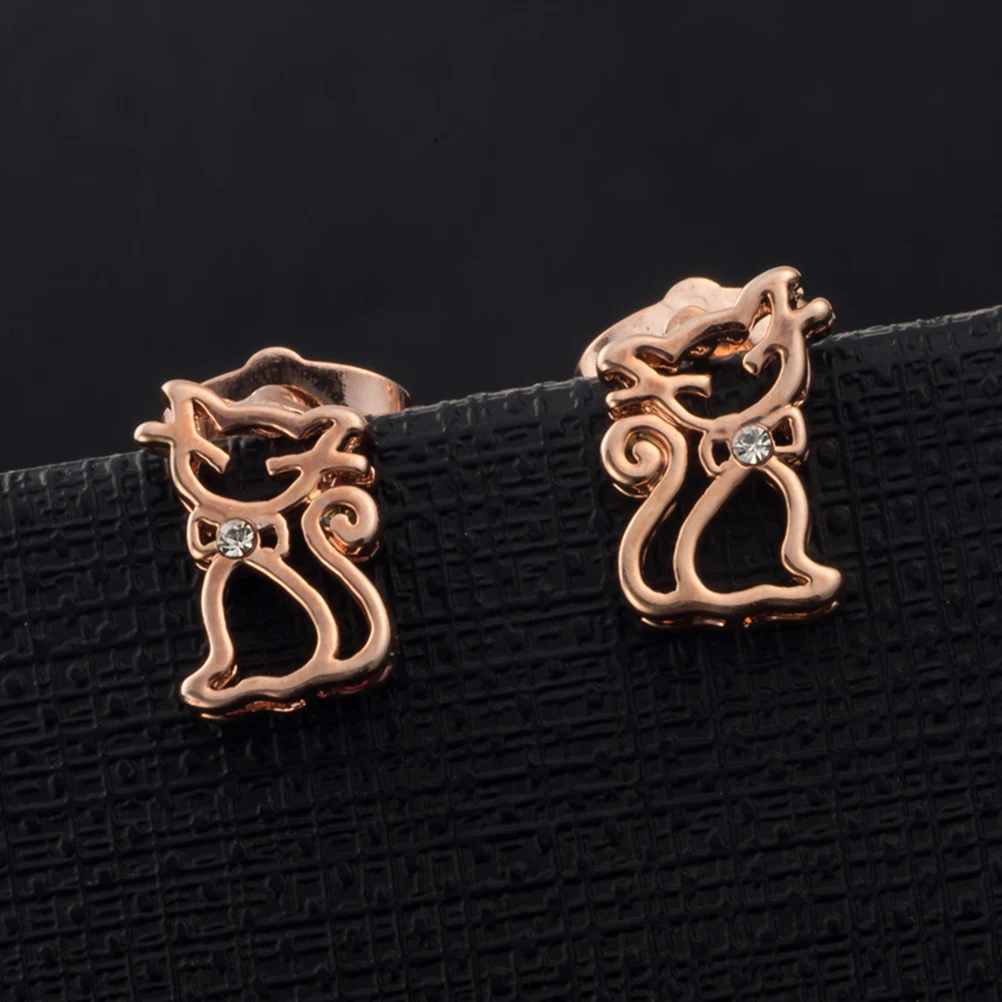 

Trendy Micro Zircon Ear Rings Setting Jewelry Golden Small Fresh Ear Zircon Jewelry Decor Rings Gifts Celebration