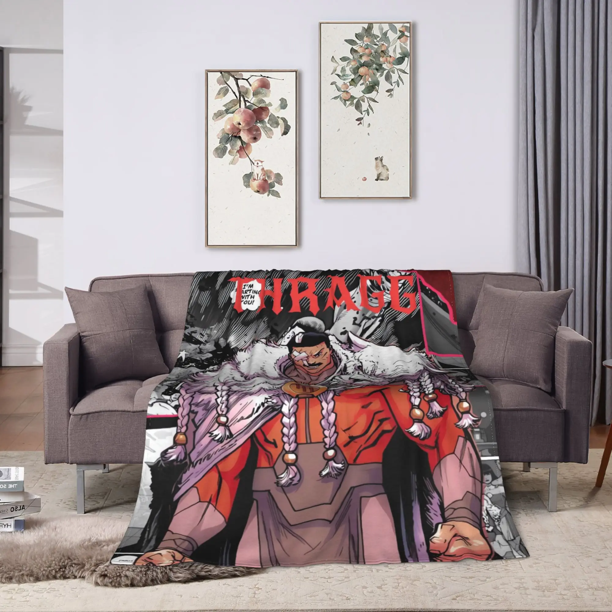 Emperor Omni-Man Invincible Blankets  Camping Flannel Throw Blanket For Couch Chair Warm Quality Bedspread Birthday Present