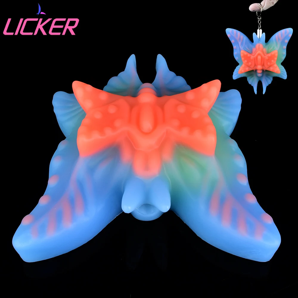 

LICKER Butterfly Style Sex Luminous Vibrating Grinder Vaginal Prostate Massage Stimulation Adult Toys For Women Foreplay Game