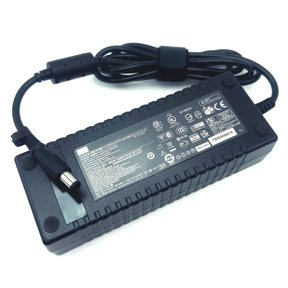 135 W Echt Ac Adapter Voor HP Compaq Elite 8000 8200 8300 NC4400 NC6300 NC6400 NC6120 NC6110 Netsnoer Oplader 7.1A