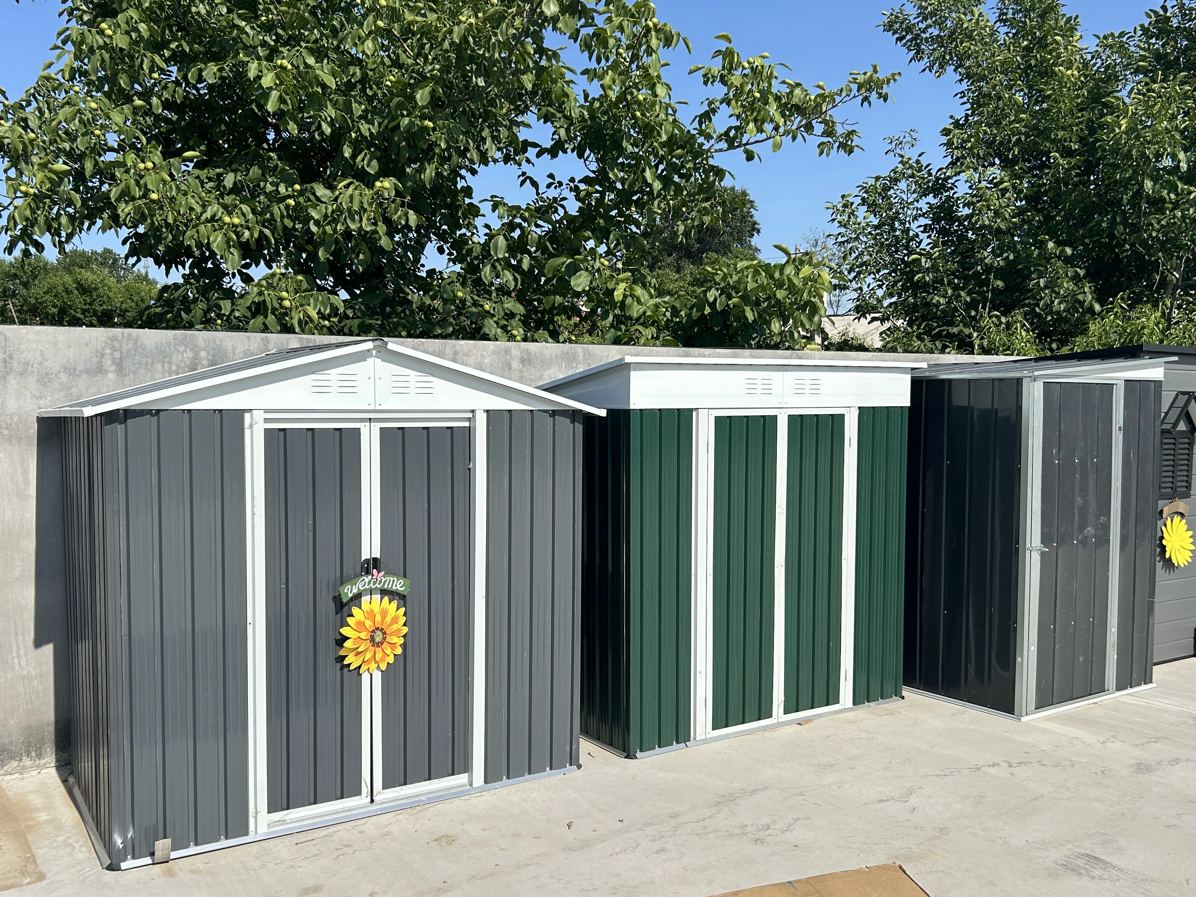 أفضل مصنع لتخزين الحديقة بالجملة وسقيفة للفناء الخلفي وسقيفة معدنية في الهواء الطلق مقاس 6 أقدام × 4 أقدام