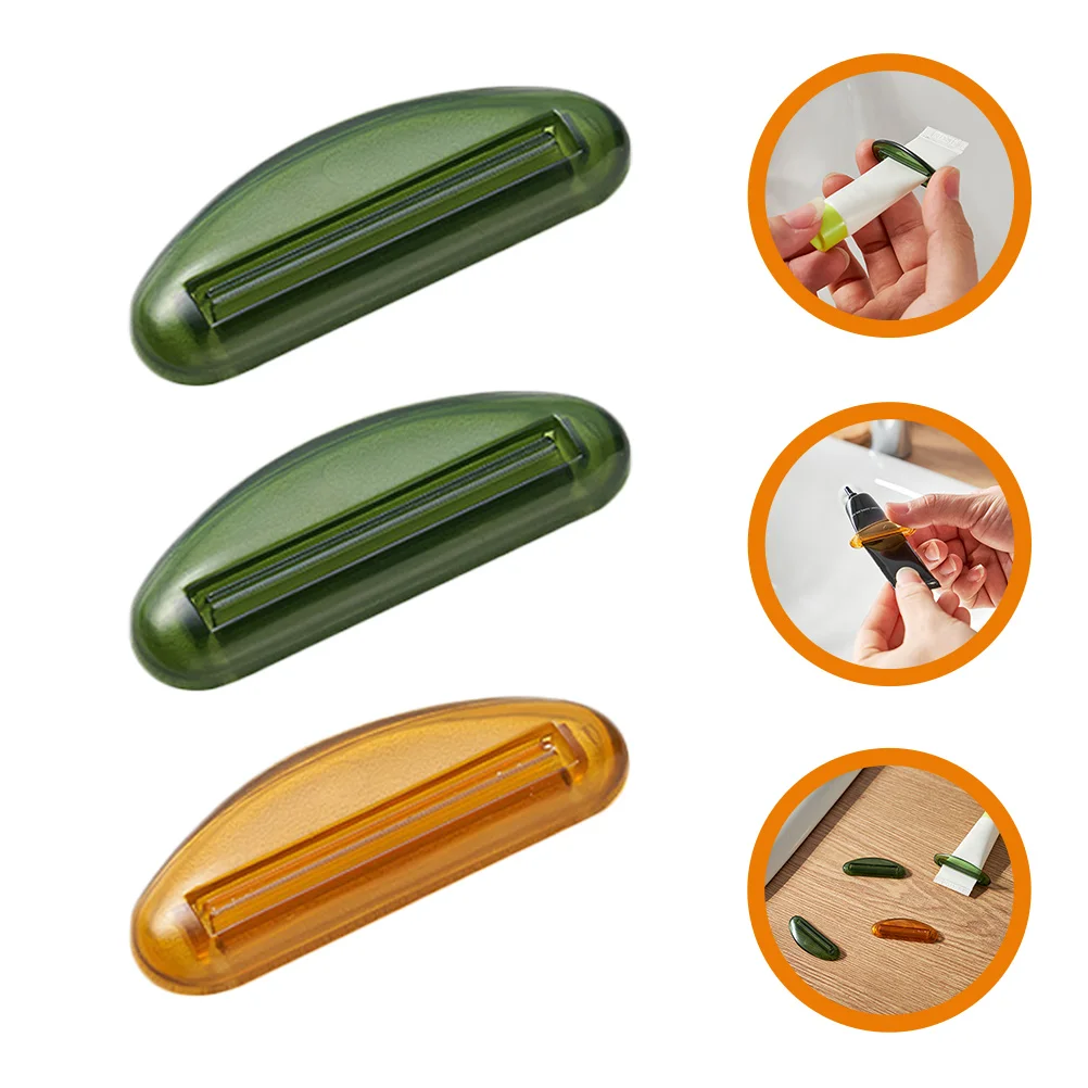 

3pcs Toothpaste Squeezer Kids Adults Tool Household Dispenser Facial Cleanser Tube Squeezer Manual Extruder Cream Walker