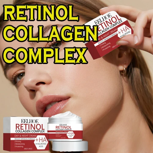 Imagen 1 del producto Crema antiarrugas de Retinol, eliminador de colágeno, crema para el cuidado de la cara de línea fina para crema hidratante, blanqueamiento, productos para el cuidado de la piel