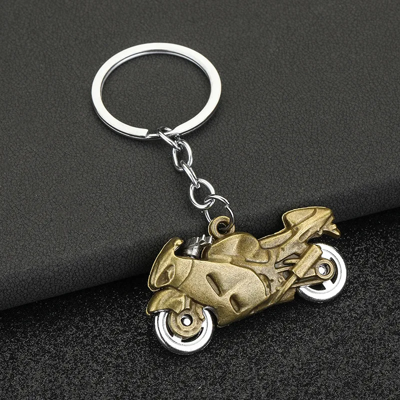 Fashion Men Cool Motorcycle Pendant Alloy Keychain Car Key Ring Key Chain Gift