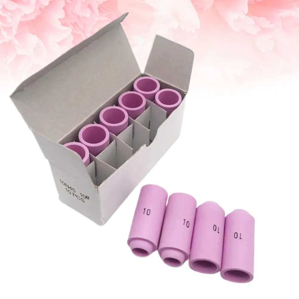 

10 Pack Ceramic Welding Nozzles Low Burn Loss Argon Arc Compatible Wp17 Wp18 Wp26 Tig Welding Torch Nozzle High Performance