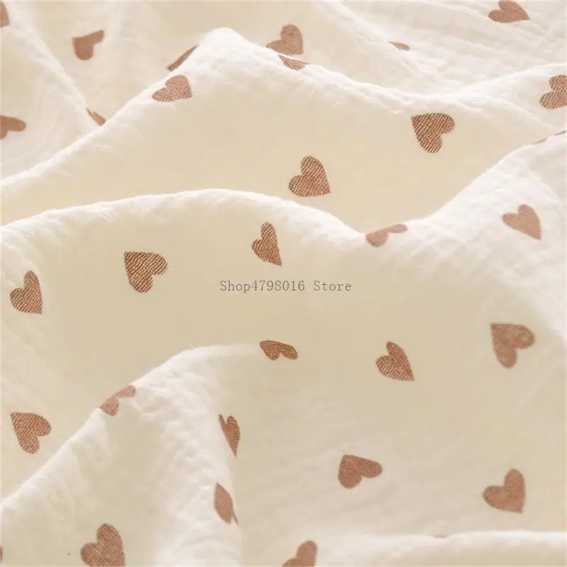 Baby Blankets Heart Pattern for Boys Girls Soft Lightweight Receiving Blanket