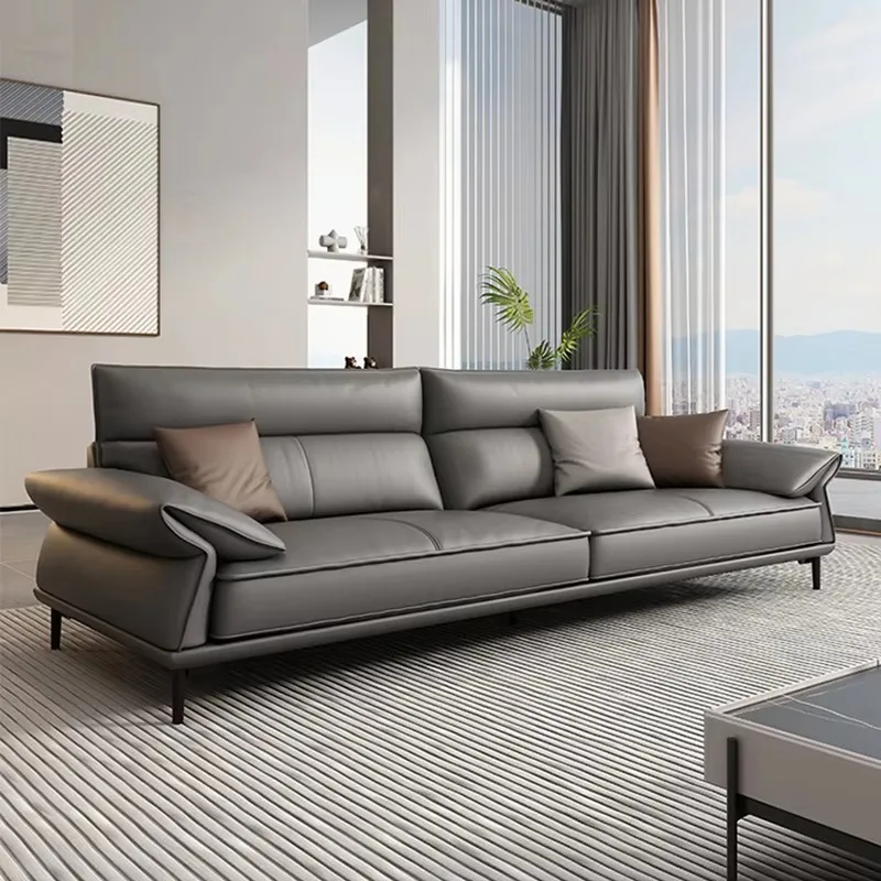Modern Three-Seat Office Sofa for Home School Hotels & Villas Furniture for Office Buildings & Living Room Use