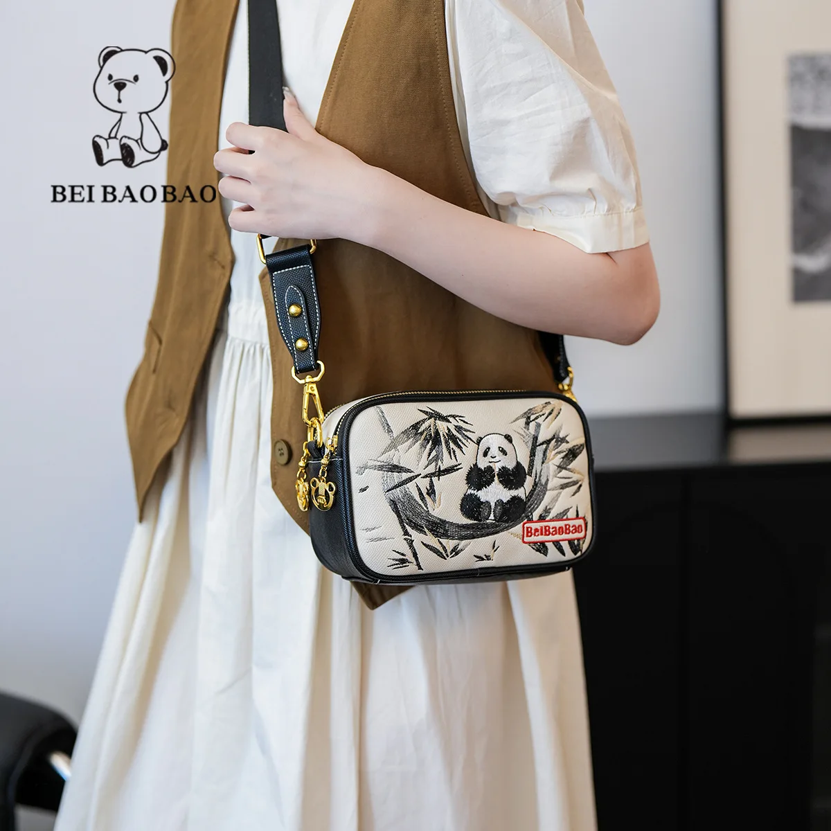 Beibaobao 2024 New Fashionable Trendy Bag Large Capacity Shoulder Bag Casual Versatile Crossbody Bag Handbag