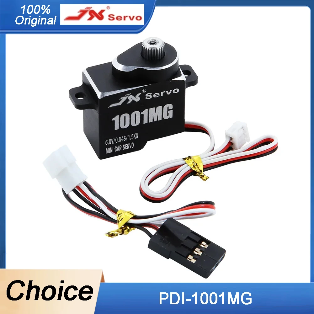 

JX PDI-1001MG 1.5KG Micro Digital Servo - 6.0V Coreless Motor, Metal Gear for RC Cars, Helicopter & Crawler