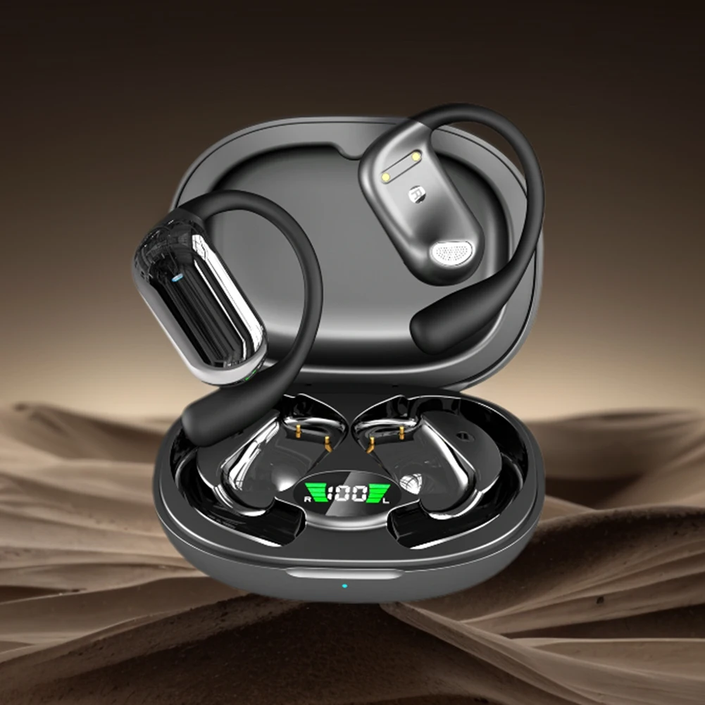BT 5.3 AI Translation Earbuds Noise Cancelling Translator Headphones Wireless Earbuds for Running Fitness Learning Accessories