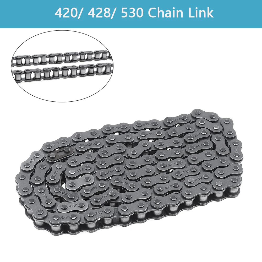 

Steel Alloy 420/428/530 Drive Chain O Ring for Motorcycle Chain Tensioner Dirt Bike with Connecting Master Link Motorcycle Parts