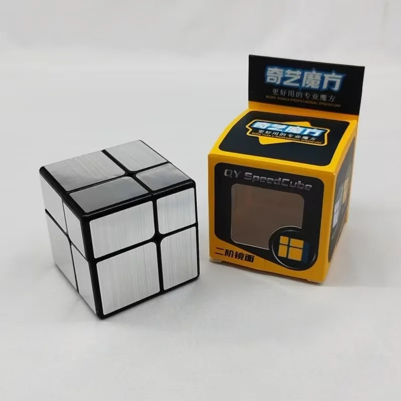 Qi Yi 2x2x2 Magic Mirror Cube Gold Silver Professional Speed Cubes Puzzles Speed Cube Educational Toys For Children Gifts