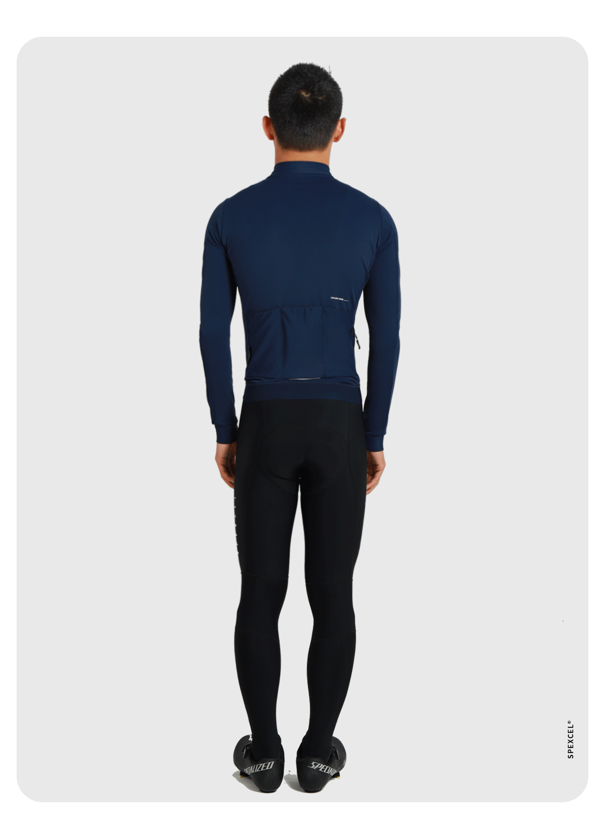 SPEXCEL 2023 Winter PRO AERO 3.0 Thermo-Fleece-Radtrikots Langarm Race Fit Nylon-Thermostoff Warm und atmungsaktiv – Detail 10