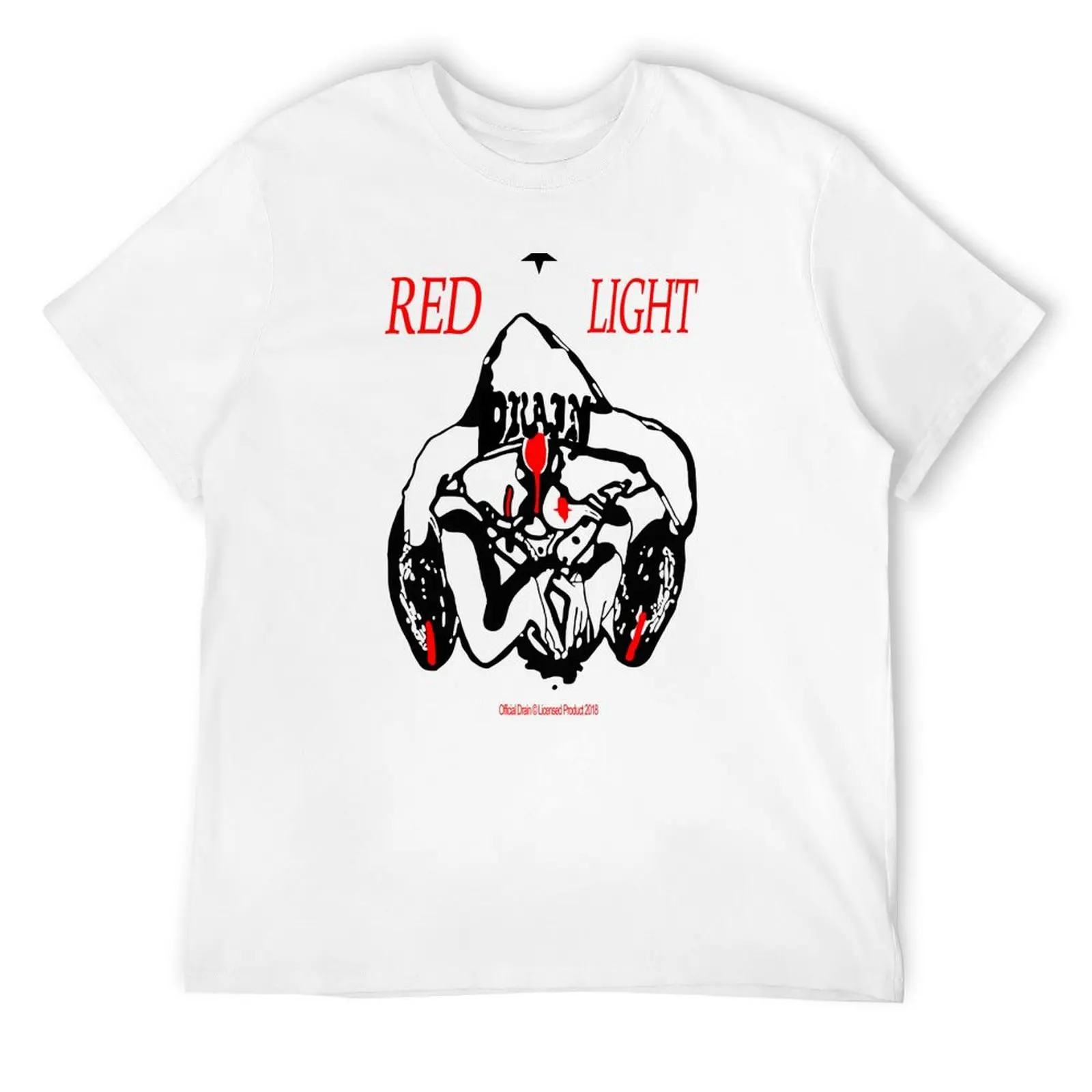 

Bladee Drain Gang Red Light Character Black T-Shirt customizeds oversized mens graphic t-shirts anime