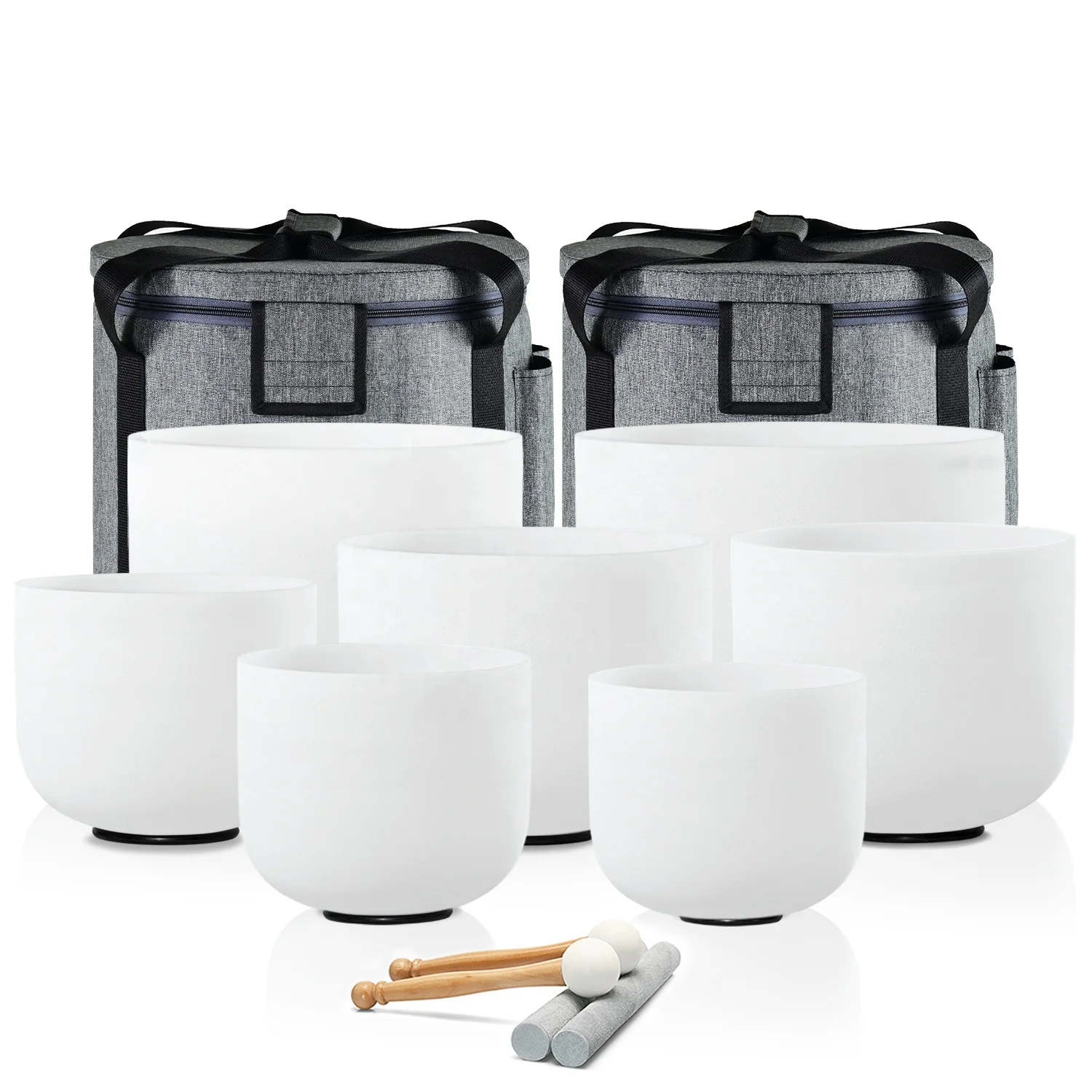 

Sound Asmr 7 Frosted Crystal Singing Bowl Wholesale Crystal Singing Bowls Cuenco Cuarzo Cristal