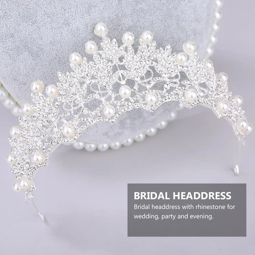 

1Pcs Bridal Crystal Crown Headdress Elegant Rhinestone Wedding Tiara Hair Accessories Prom Headband Women Rhinestone Crystal