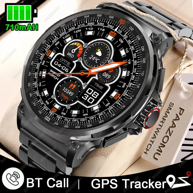 

2023 New Smart Watch men Bluetooth Call 710mAh Large Battery IP68 Waterproof 1.85 inch Multifunctional Outdoor Sports Smartwatch