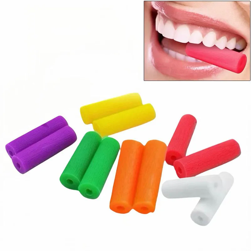 

12 шт./упак., выравниватели для жевания зубов, стоматологический выравниватель, ортопедические жевательные устройства, невидимый фиксатор, инструмент для ухода за полостью рта, силиконовая палочка для зубов, укус