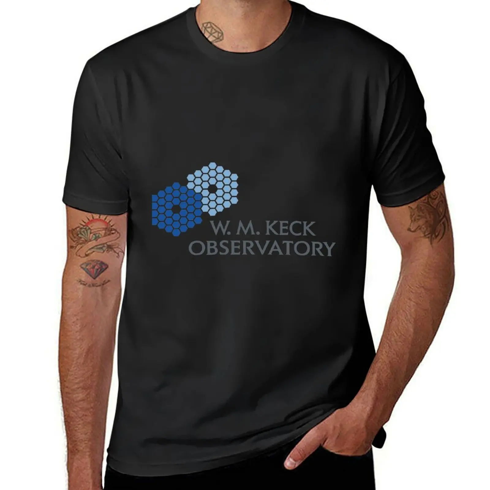 W. M. Keck Observatory Logo T-Shirt quick drying summer top fitted t shirts for men