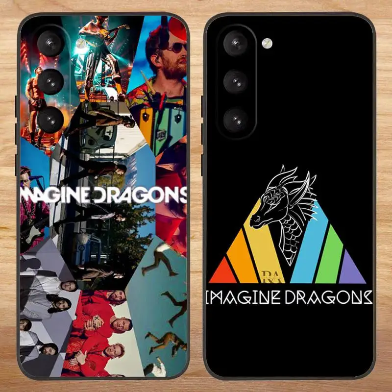 Imagine Dragons Rock band Phone Case For Samsung S23,23,22,30,21,10,9,Note20 Ultra,Lite,Ultra,5G,Plus,FE,Black Soft Case