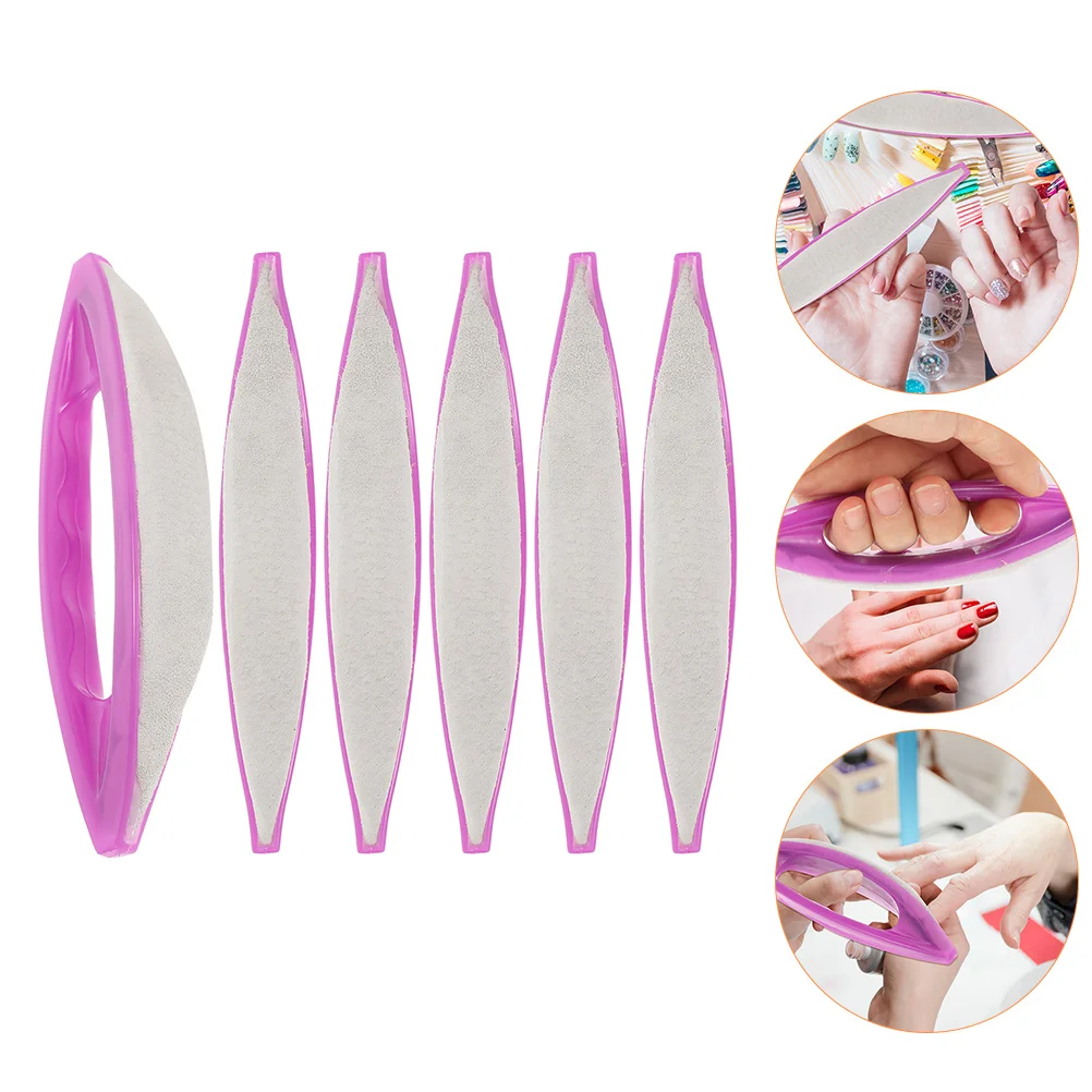 

6pcs Finger Buffer Portable Nail Polishing Strip Manicure Pedicure Waxing Tool For Natural Acrylic Nails Nail Care Buffer
