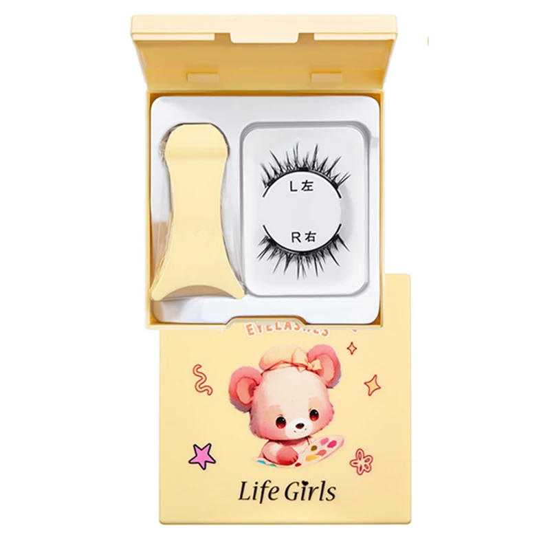 Koreanische Selbstklebende Cluster-Wimpern Klebefreie DIY Magnetische Wimpernverlängerung Natürliche Weiche Wimpern Ohne Klebstoff Segmentierte Wimpern