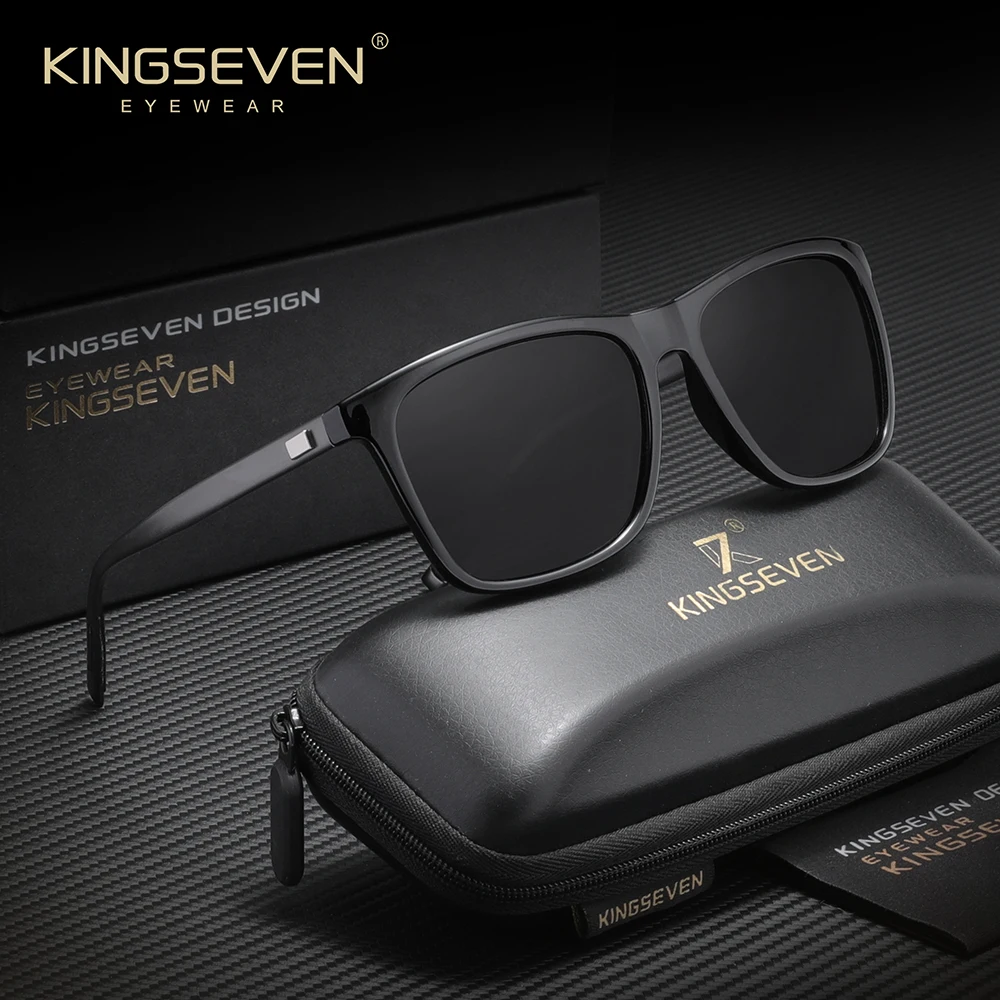 KINGSEVEN نظارات الموضة الرجال النساء القيادة نظارات واقية الكلاسيكية العصرية في الهواء الطلق الاستقطاب UV400 نظارات الذكور عادية