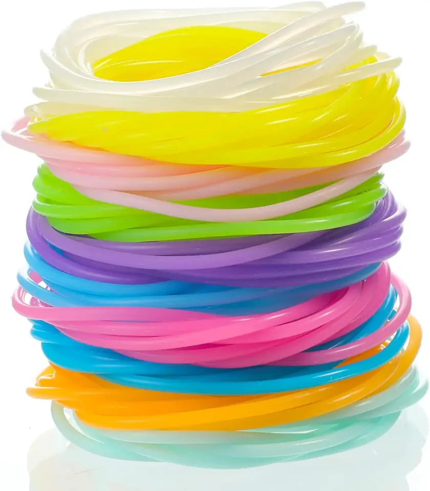 JEYORZY Pulseras De Gelatina De Silicona Con Brillo - Set De 30 En 10 Colores, Estilo Años 80 Para Fiestas De Disco, Navidad Y Halloween, Adultos Y Niños