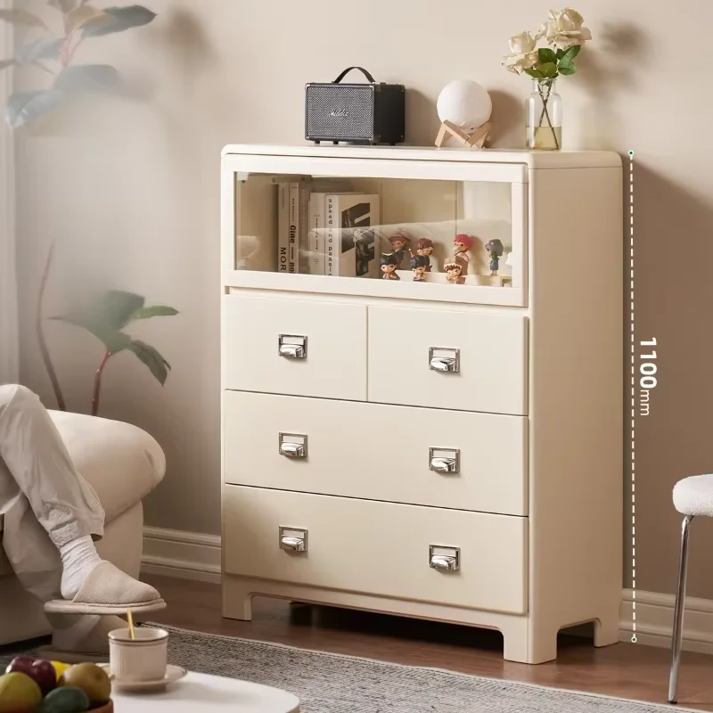 Luxury Fashion Living Room Cabinets Minimalist Organizer Storage Shelf Cabinets Wood Cream Wind Woonkamer Kasten Furniture
