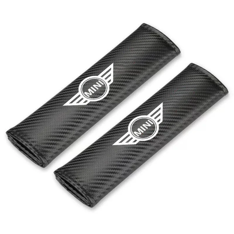 Coussin de ceinture de sécurité de voiture réglable, coussin initié pour Mini Cooper S, R55, R56, R50, R53, R60, F55, F56, Countryman, rembourrage de ceinture de sécurité en fibre de carbone