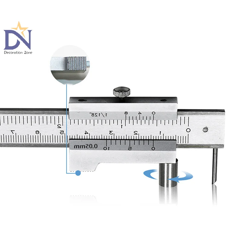 0-200mm Suwmiarka z noniuszem do znakowania Linijka miernicza Narzędzie pomiarowe