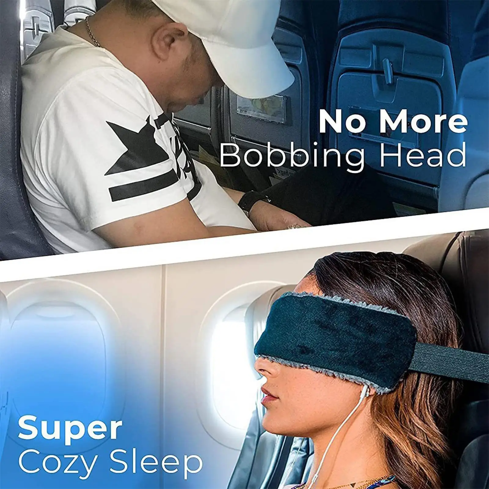 1Pcs Head Support Strap Adjustable Travel Eye Mask Airplanes Neck Support Band Portable Cars Seat Sleep Aid Head Fixed Strap