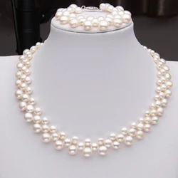 MeiBaPJ Luxury Baroque jewelry Fashion white button beads pearl necklace for women High quality birthday gift wedding jewelry