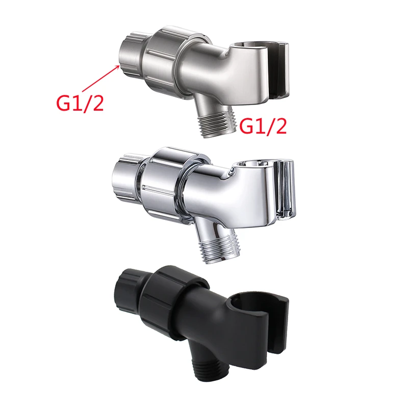 

Shower Arm Adapter Bracket Shower Connector Elbow Joint Arm Mounted Socket Three-way Shower Head Holder Bathroom Accessories
