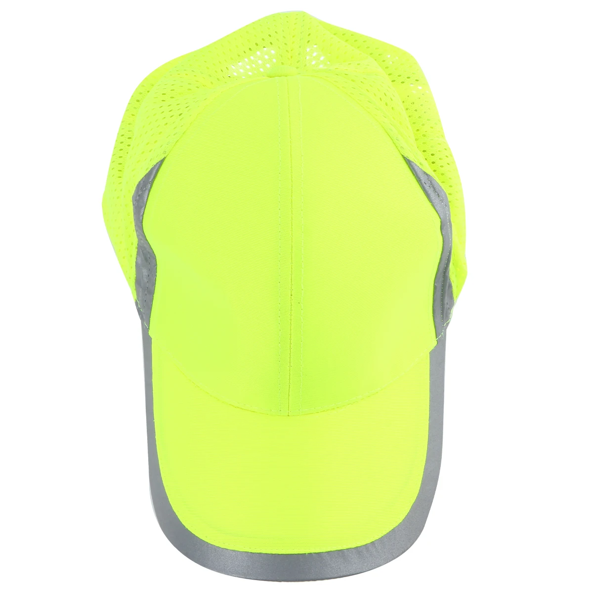 

1pc Safety Baseball Cap Yellow Kids Breathable Hat Simple Casual Outdoor Sun Size Fits Most Durable Material
