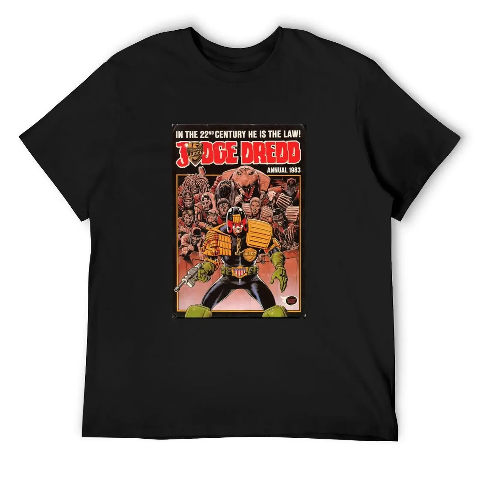 Vintage 2000ad Judge Dredd annual 1983 T-Shirt graphic shirts vintage t shirts for men graphic