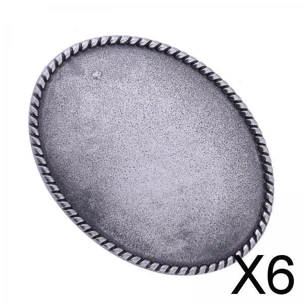 

Western Cowboy Rodeo Mens Belt Buckle Blank Alloy Oval for Business Casual and Leather Strap Repair