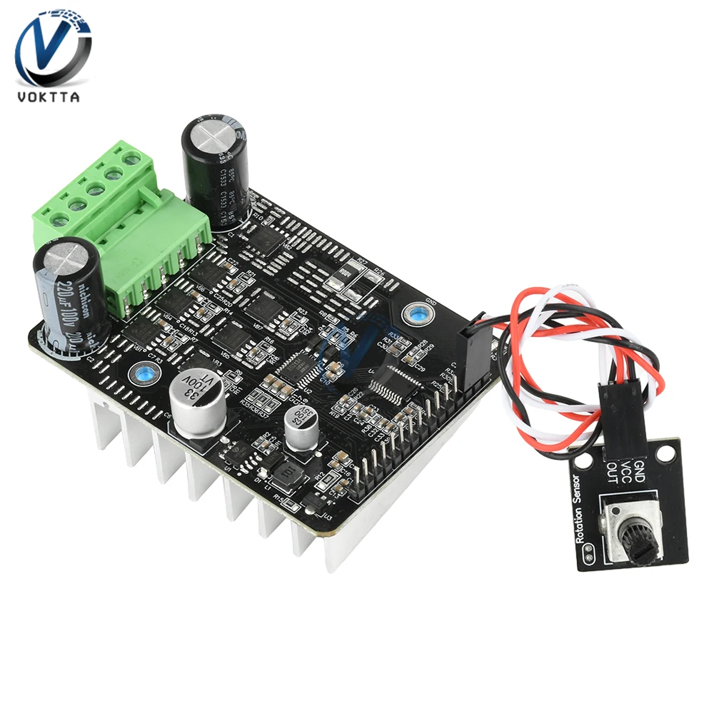 1600W 50A DC 6-80V PWM Motor Speed Controller BLDC Brushless Hall Motor Controller 6V 12V 24V 36V 48V 60V 72V Motor Driver Board