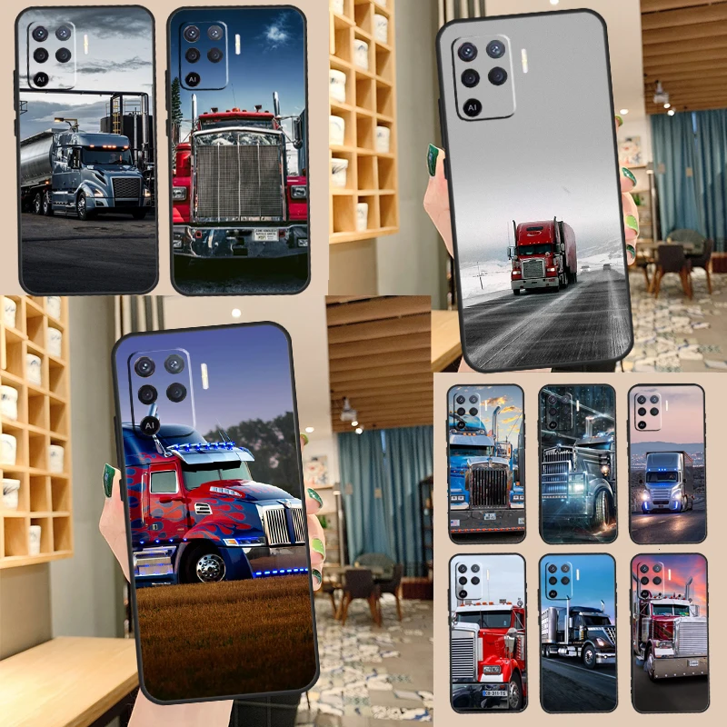 Caminhão pesado caso do carro para oppo a74 a94 a54 a15 a3s a5s a1k a52 a72 a83 a91 a93 a53s a5 a9 a31 a53 capa