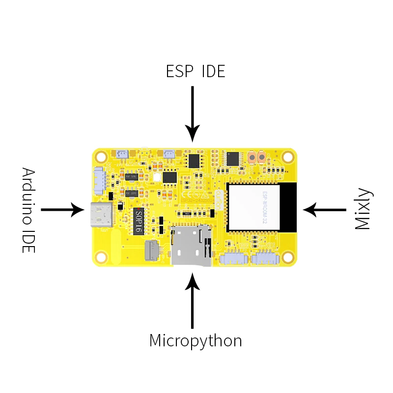 Carte de développement Wi-Fi et Bluetooth Ardu37LVGL, écran d\'affichage intelligent, technologie LCD TFT, ESP32, 2.4 pouces, 240x320, 2.4 pouces