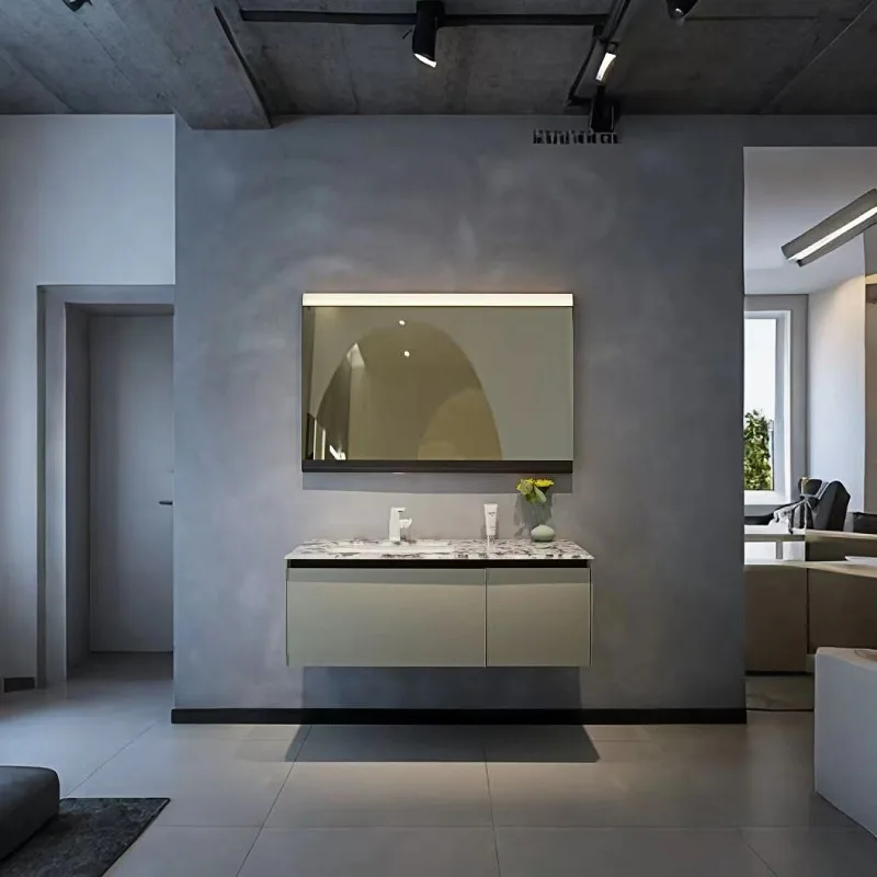 

Modern bathroom design luxury vanity set hanging bathroom cabinet vanity, convenient, practical and durable