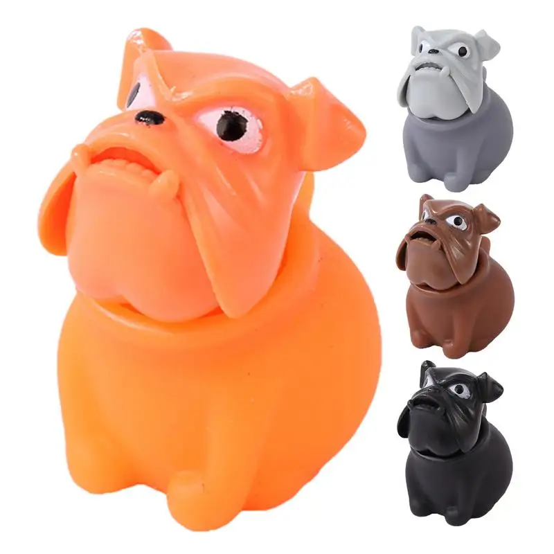 

Fidget Squeeze Toy Novelty Bulldog Squeeze Toy Sensory Squeeze Toy Pop out Head Cartoon Cute Bully Dog for Kid Boy Girl Adult