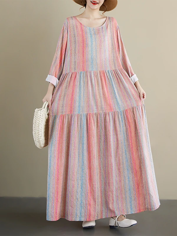 Retro Striped Long …