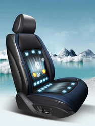 Universal Car Ventilation Cushion Summer Cooling Cushion 16 Silent Fans 3D Blowing Car Seat Cooling Vest Auto Interior Supplies