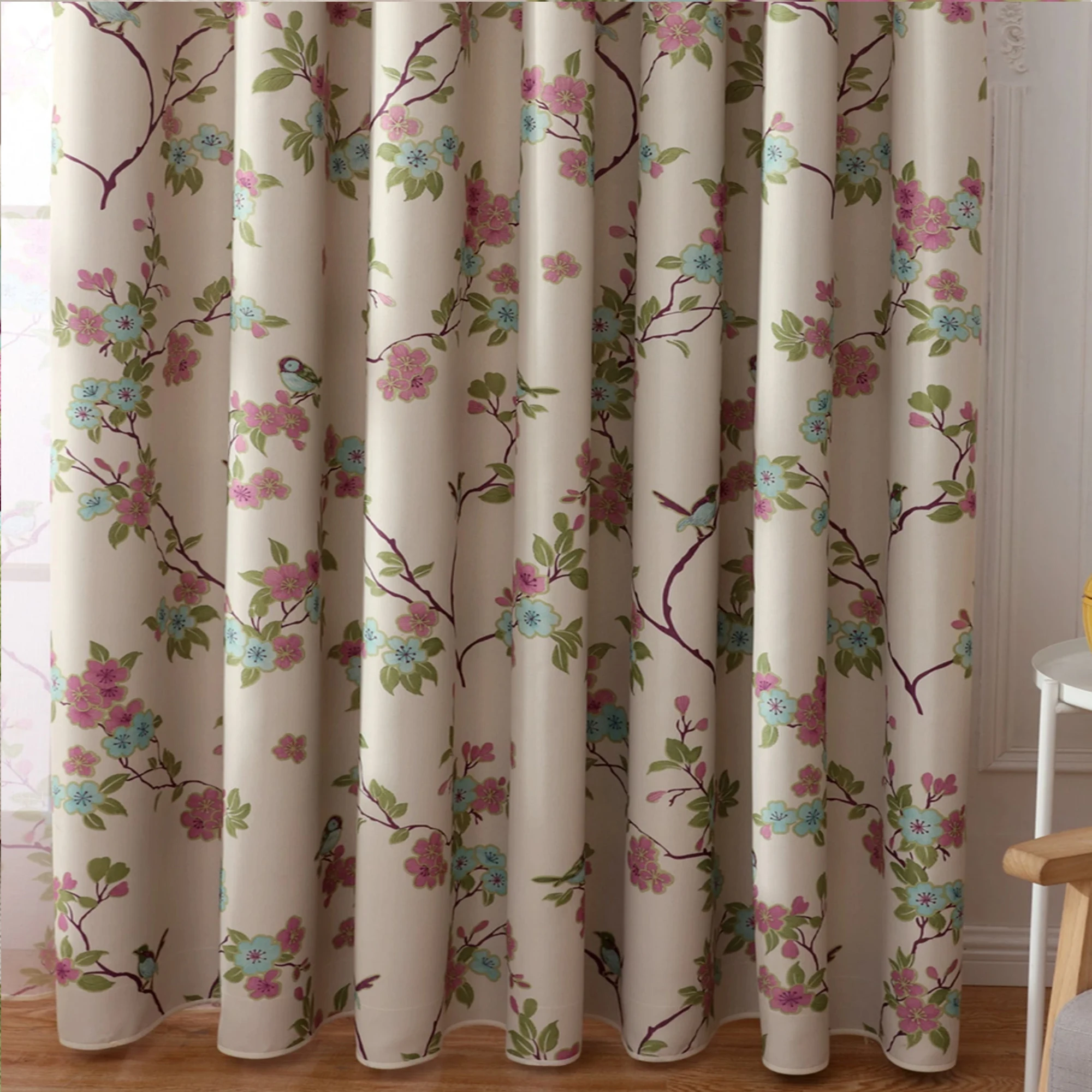 

1pc New 100% Blackout Double Layer Composite Curtain Pole Window Curtain, Heat Insulated For Home/Living Room/Bedroom/Office